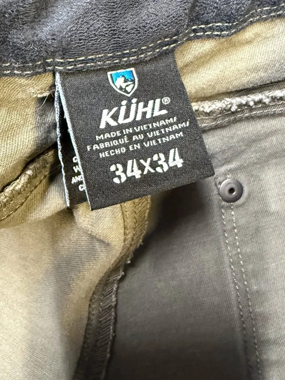 KÜHL Men’s Rydr‎ Pants 34x34 Brown Vintage Patina Dye GUC